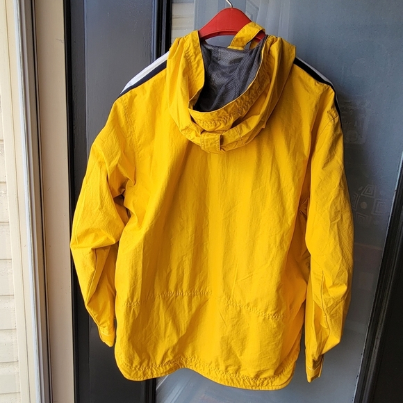 VINTAGE GAP REFLECTIVE RACING STRIPED HOODED WINDBREAKER JACKET XS STRIPED - Picture 2 of 14